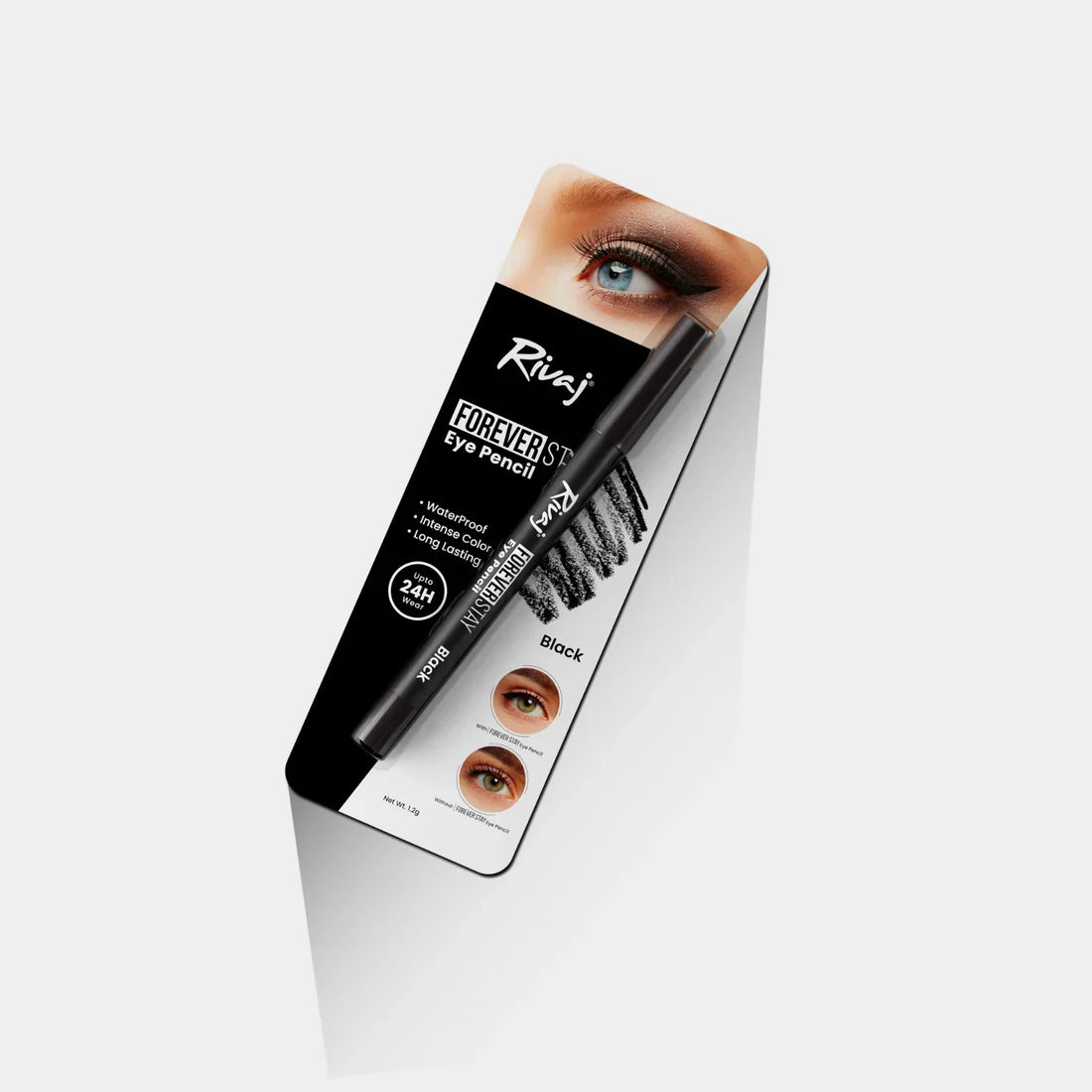 Rivaj Forever Stay Waterproof Eye Pencil | Black | Best Price in Pakistan original skincare product Pakistan