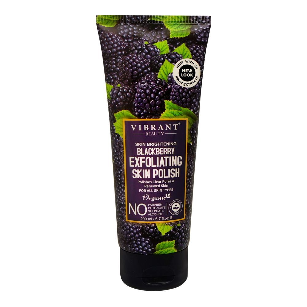 VIBRANT BEAUTY BLACKBERRY EXFOLIATING SKIN POLISH 200 ML | Best Price in Pakistan original skincare product Pakistan