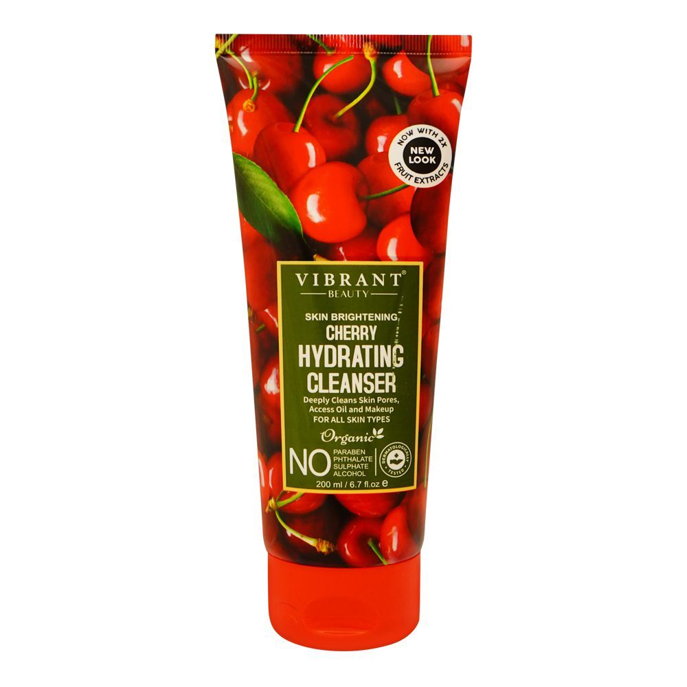 VIBRANT HYDRATING CHERRY CLEANSER 200 ML | Best Price in Pakistan original skincare product Pakistan مرکزی تصویر