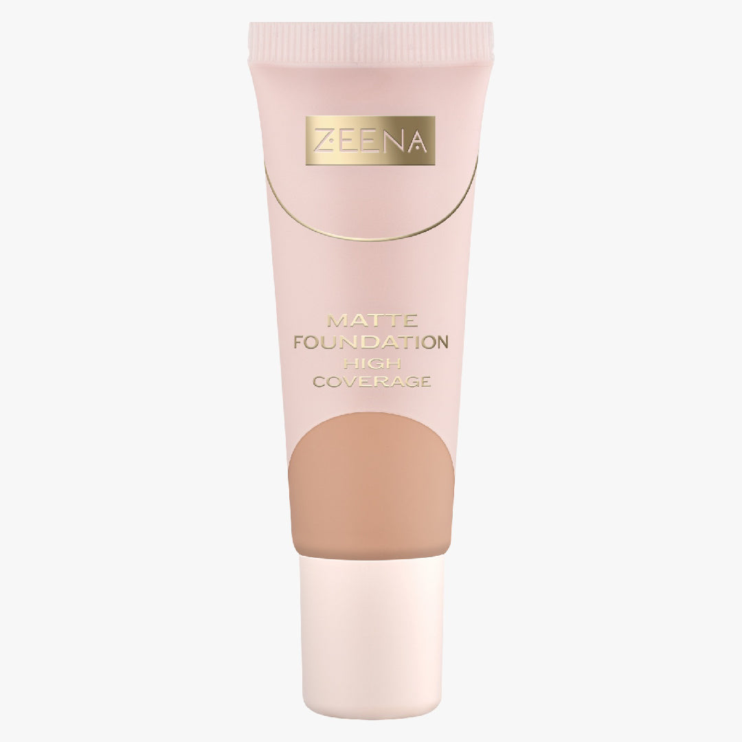 Zeena Matte Foundation High Coverage 040 | Best Price in Pakistan original skincare product Pakistan مرکزی تصویر