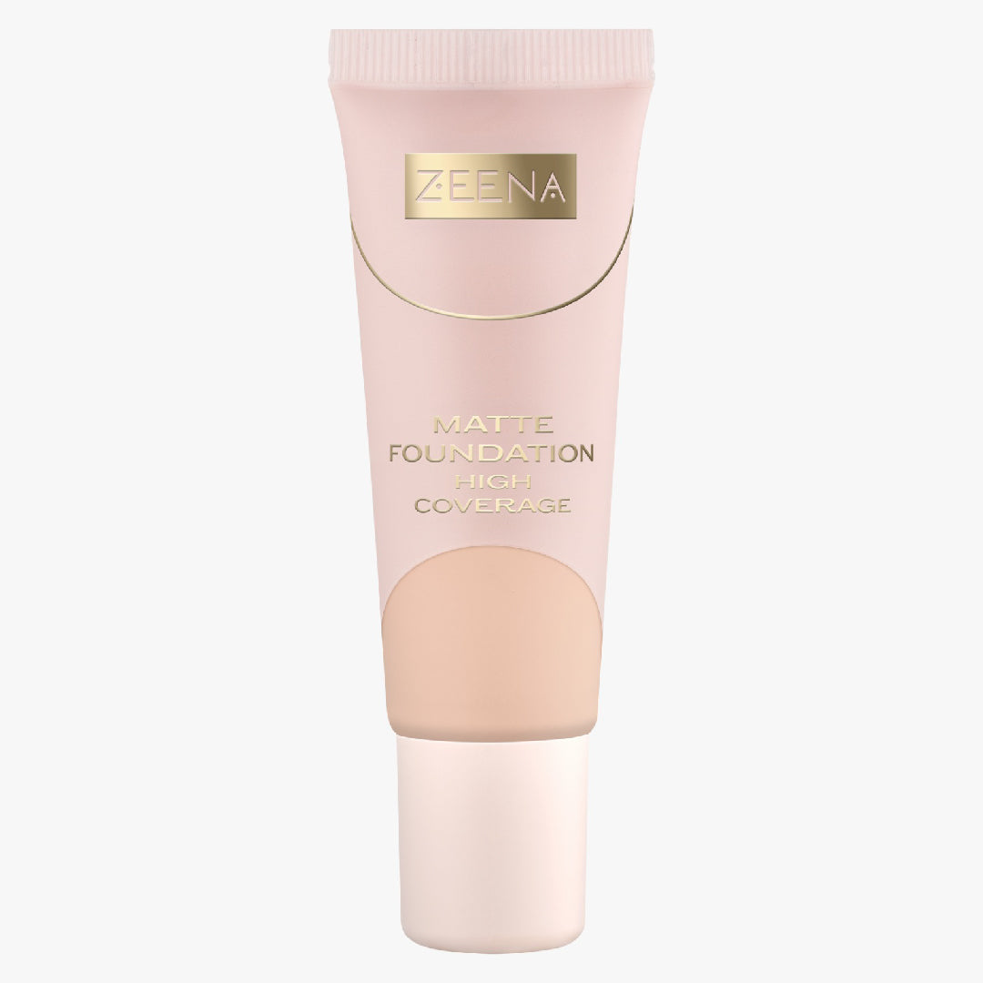 Zeena Matte Foundation High Coverage 010 | Best Price in Pakistan original skincare product Pakistan